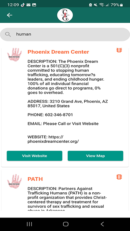 App human trafficking resource screenshot img